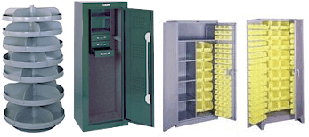 Revolving Bins / Security Cabinets / All-Welded Storage Cabinets
