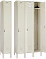 1-Compartment or 3-Compartment Single Tier Set-Up Locker