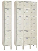 6-Compartment or 18-Compartment Multiple Tier Set-Up Locker